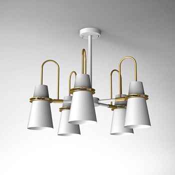 Люстра на штанге REINAR A D64 White by ImperiumLoft