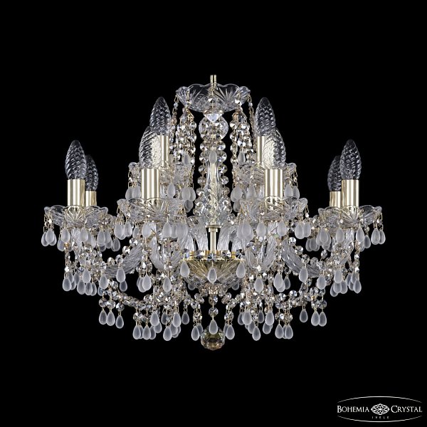 Люстра хрустальная 1410/8+4/195 G V0300 R801 Bohemia Ivele Crystal