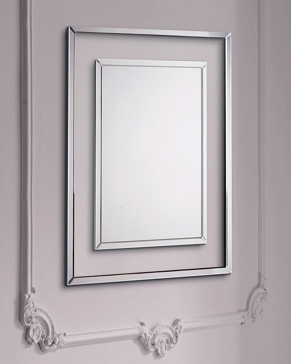Прямоугольное зеркало в раме Карлсбад Louvre Home LHDWM101123SH