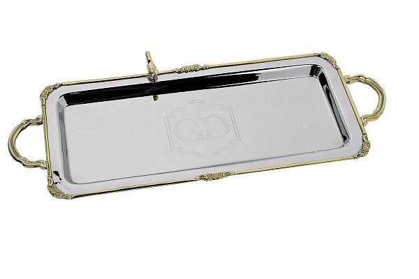 Поднос Birds прямоугольный с ручками Garda Decor 95IM-0084