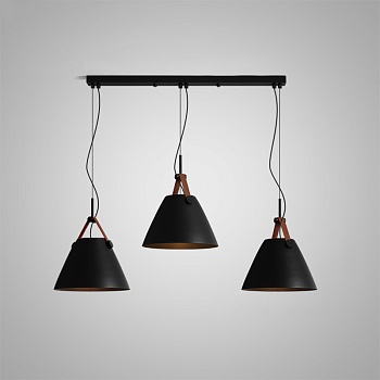 Подвесной светильник Strap A L3 Black by ImperiumLoft