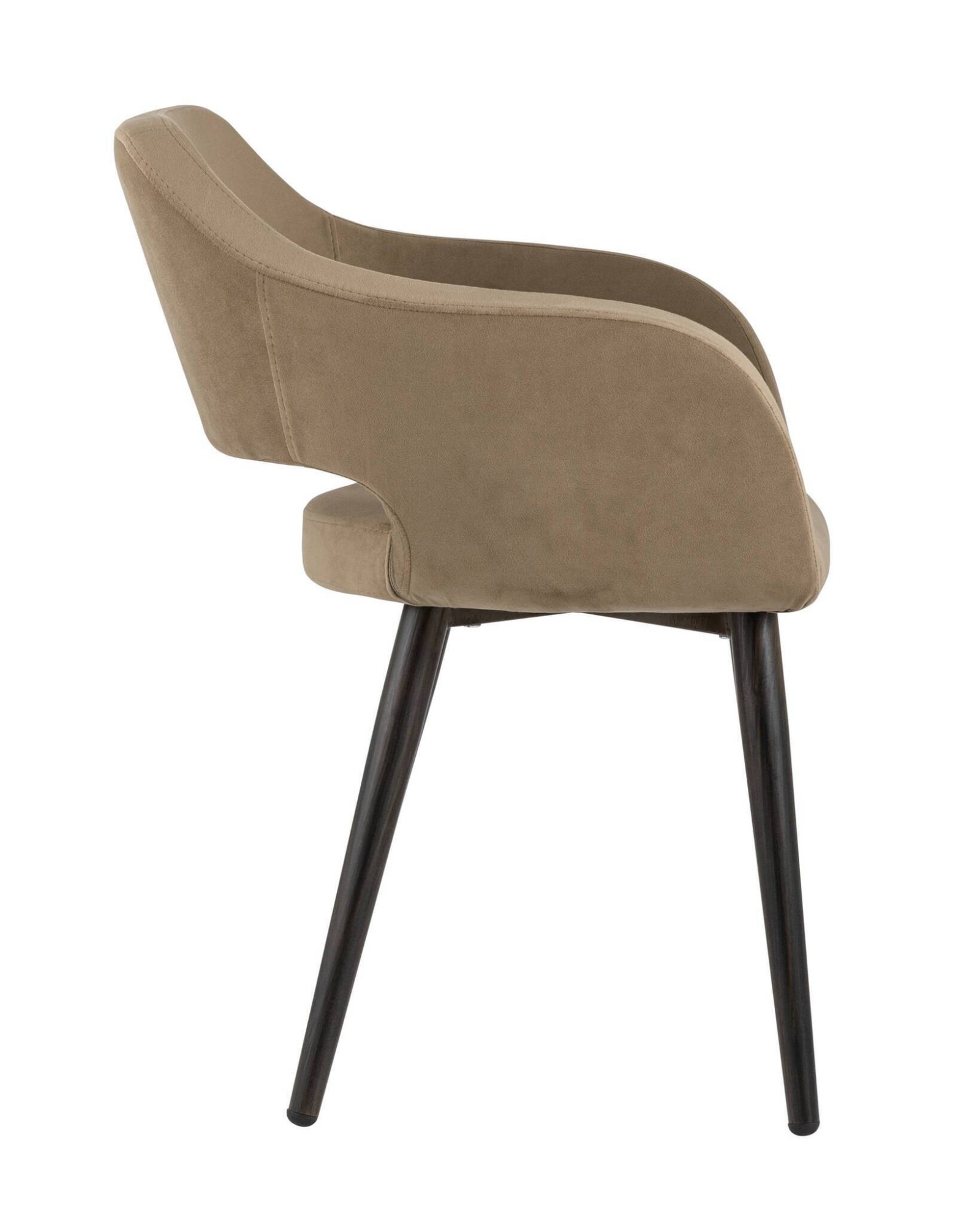 Стул с подлокотниками Саймон велюр капучино Stool Group