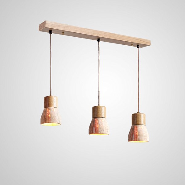 Подвесной светильник MELIUS TRIO A Light brown Планка by ImperiumLoft