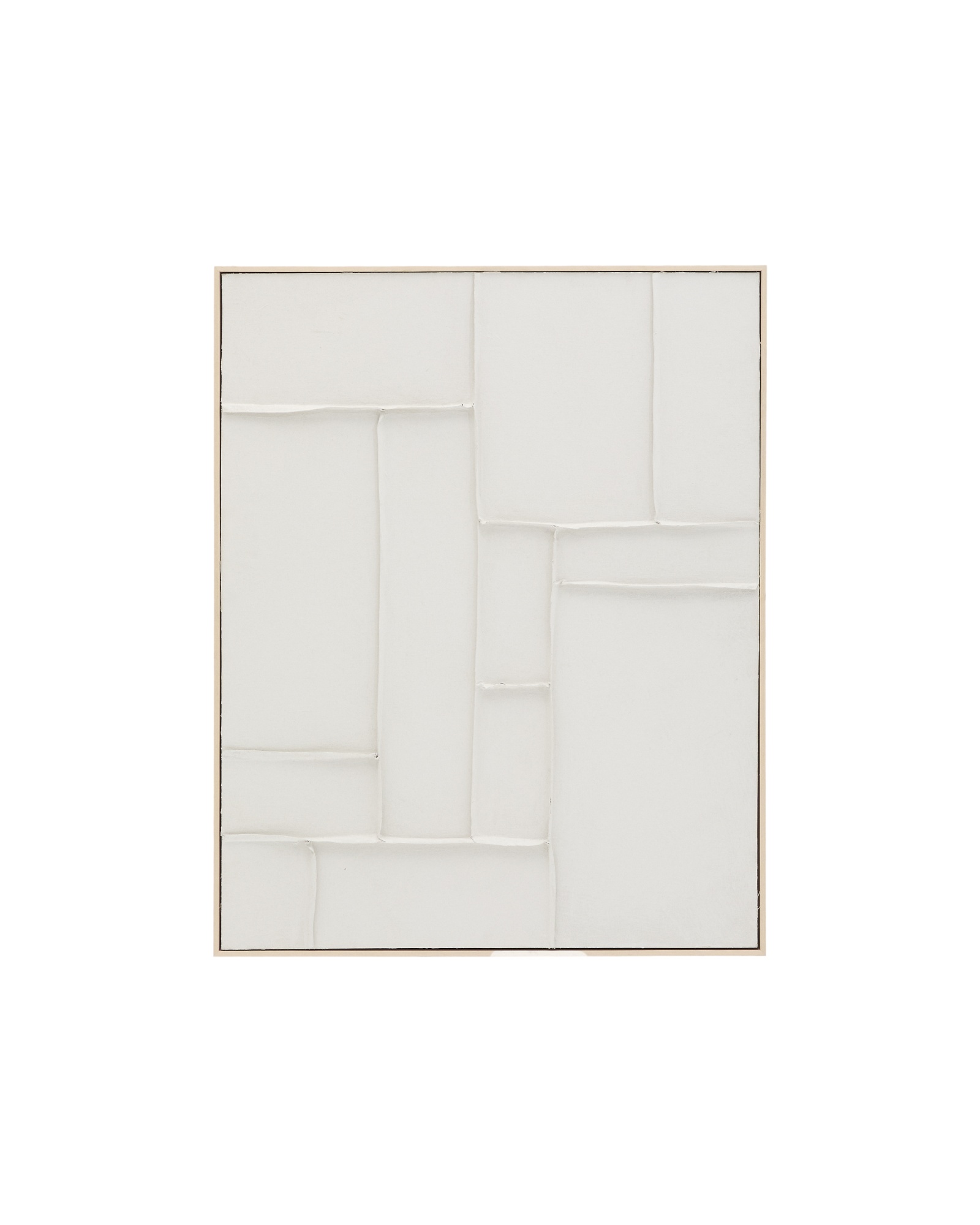 Klis Картина из белого льна с геометрическими фигурами, 80 х 100 La Forma (ex Julia Grup)