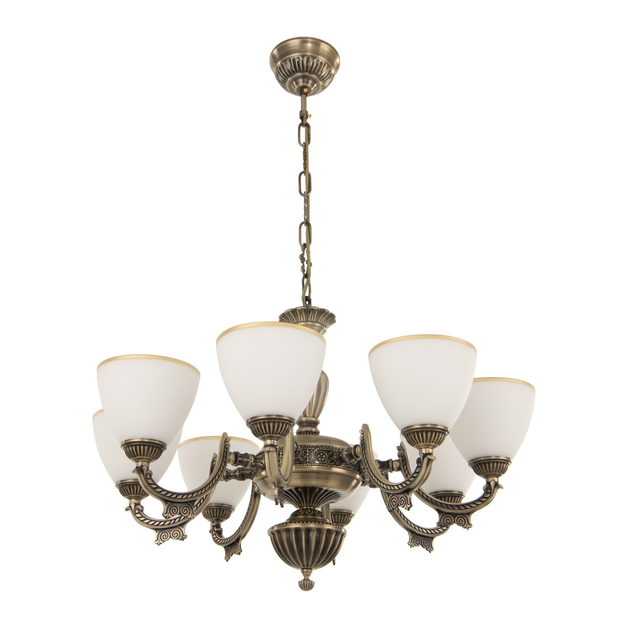 Люстра с плафонами 342837/8 AB Arte Milano