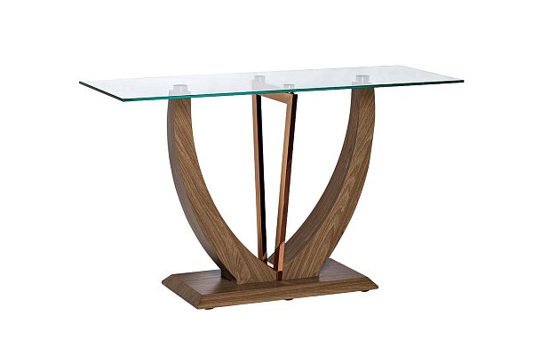 Консоль со стеклом бежевая Garda Decor 30B-791-2