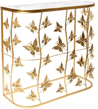 Консоль с белым мрамором Glasar 54-110