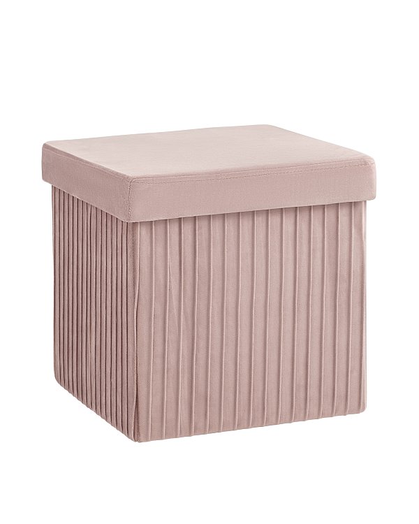 Пуф складной с ящиком Store Square пыльно-розовый Stool Group