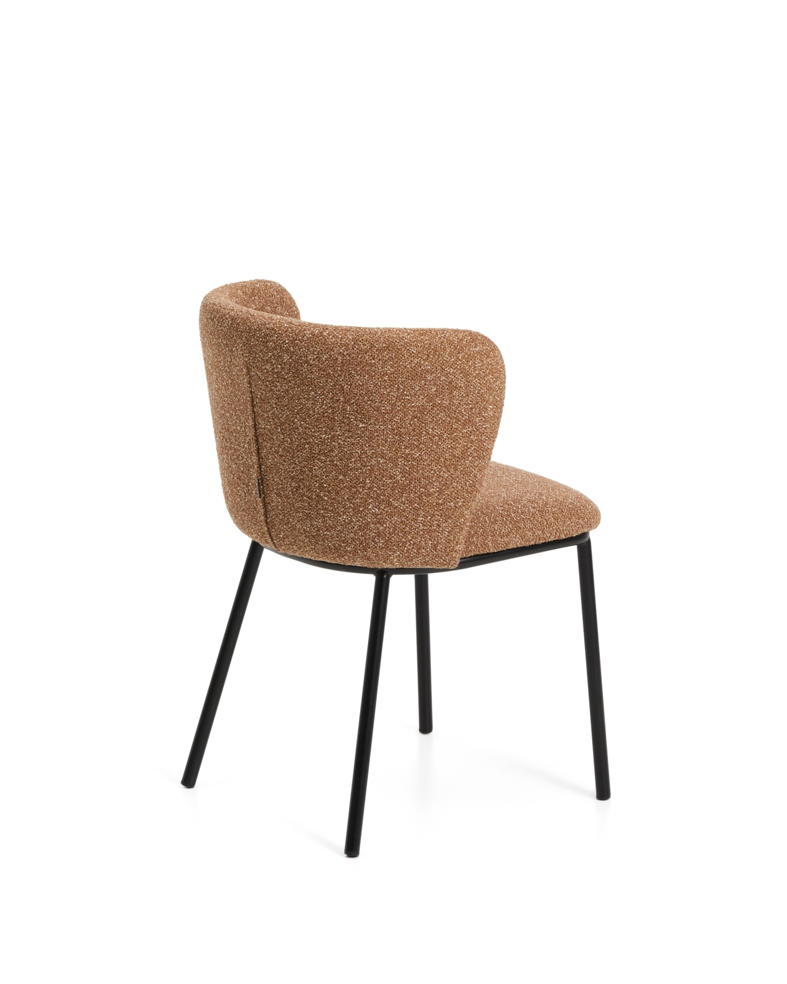 Стул Ciselia из терракотового шенилла с ножками из черной стали La Forma 463531