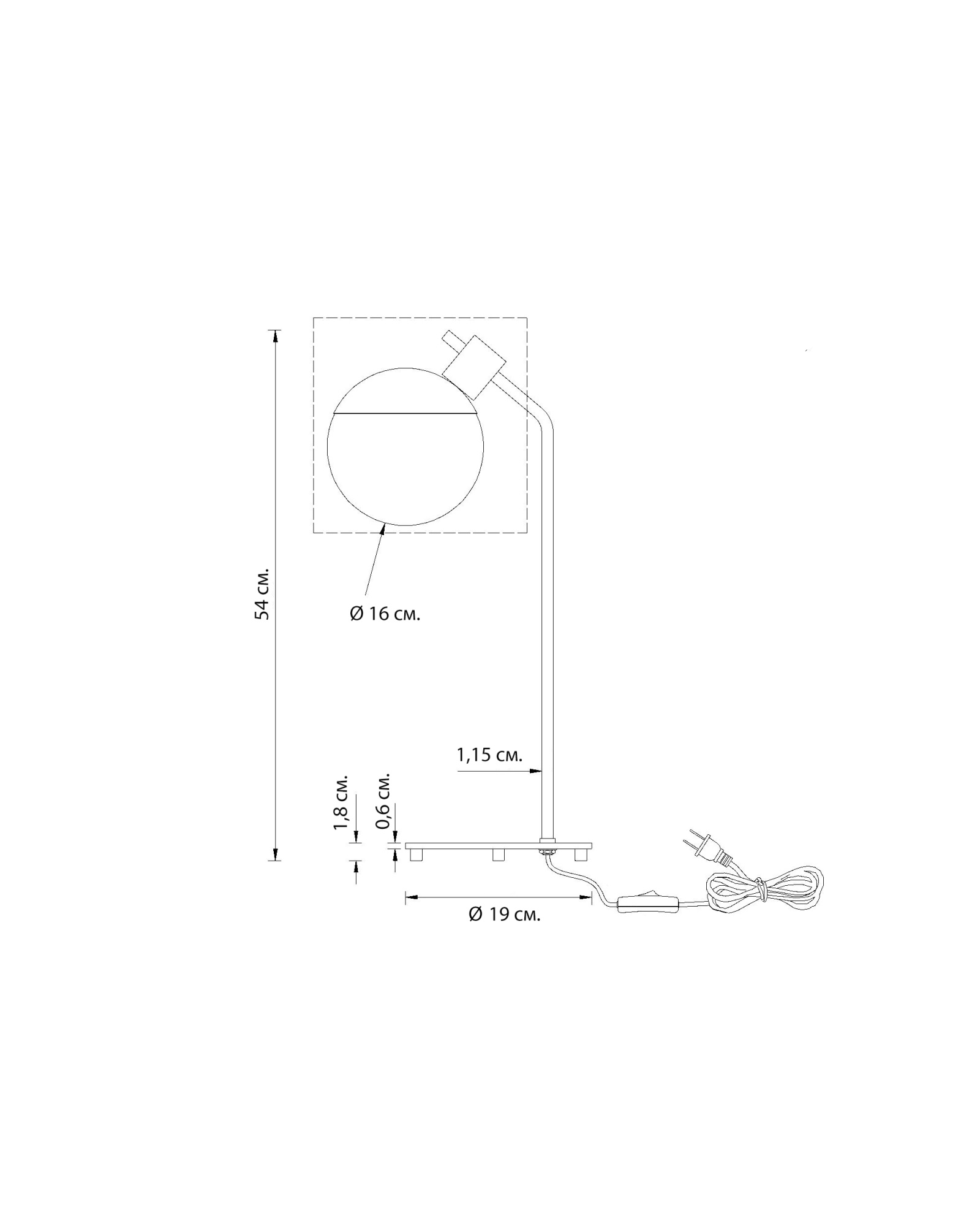 Настольная лампа Миранда Louvre Home LHLTL300723XNP