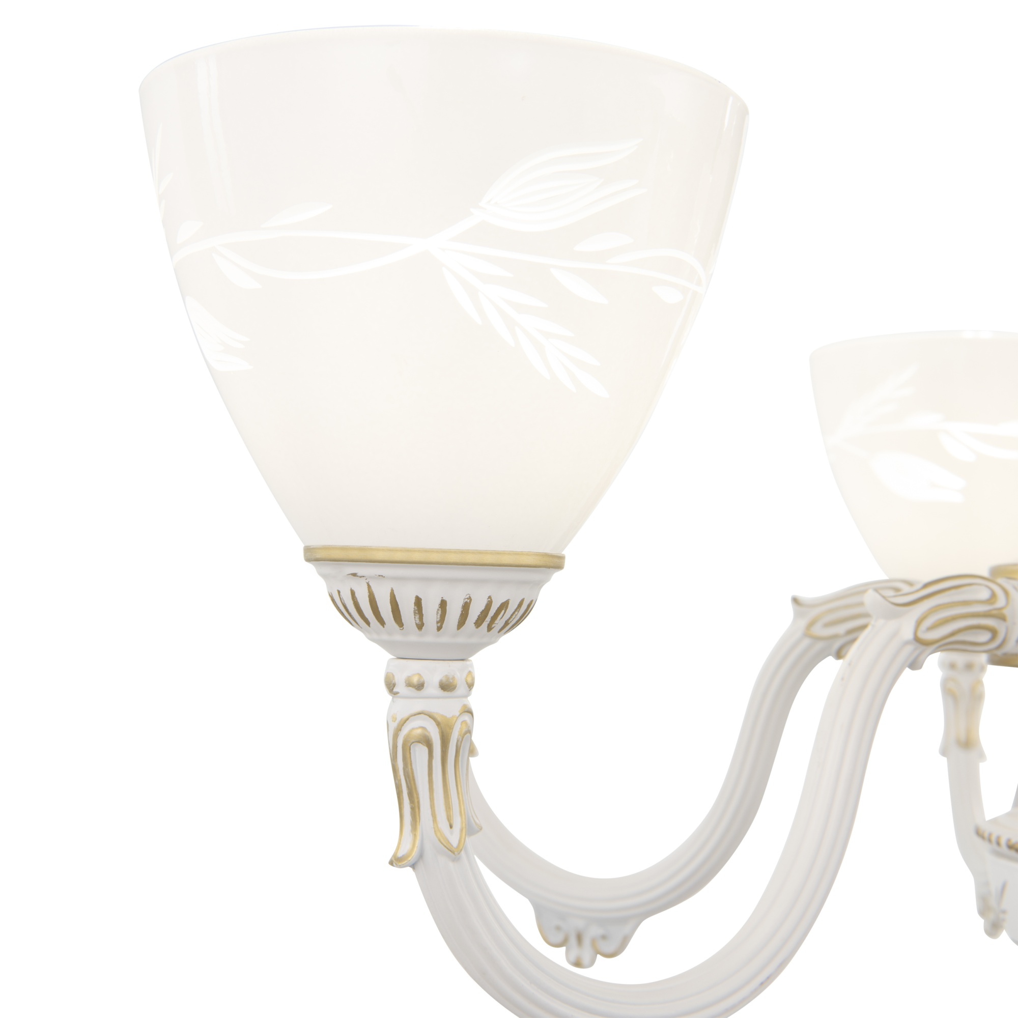 Люстра с плафонами 341837/5 WT+G Arte Milano