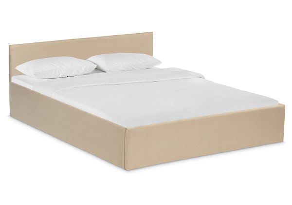 Кровать Woodville Оливия 160х200 бежевая 533897