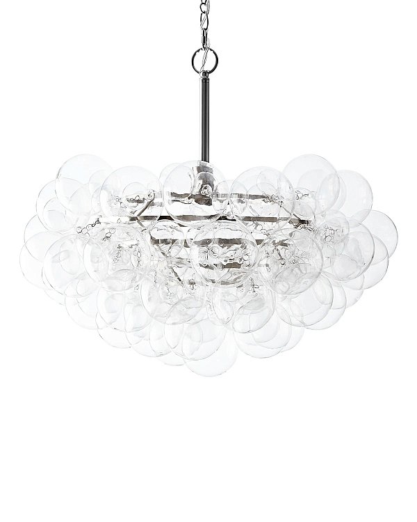 Серебряная люстра Баблс Louvre Home JJ10543-1DB