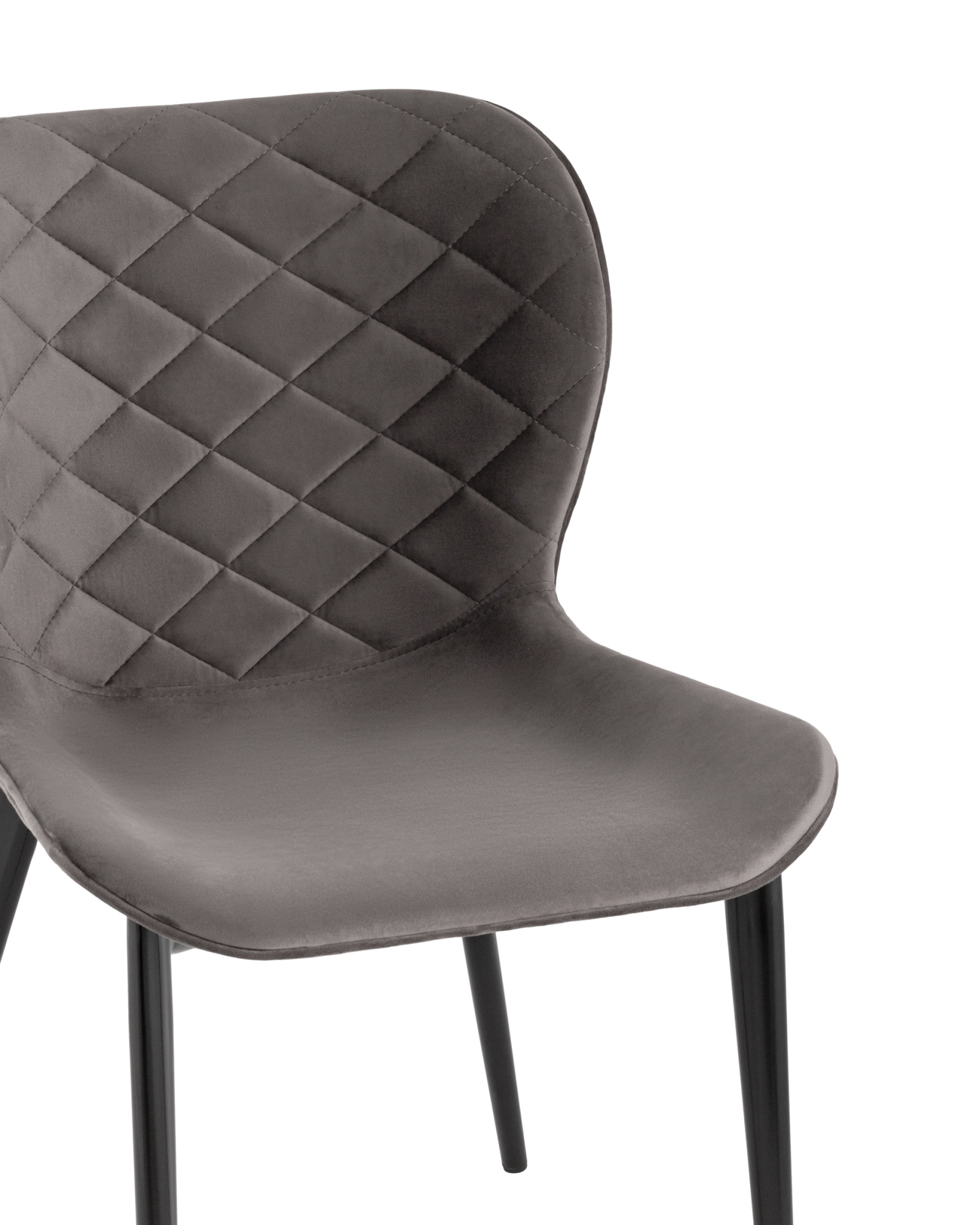 Стул Гамми велюр темно-серый Stool Group