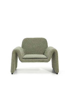 Кресло Melvia из зеленого шенилла La Forma (ex Julia Grup)
