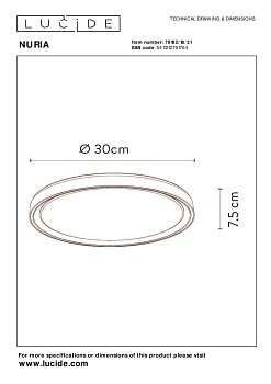 Накладной светильник LUCIDE 79182/18/31
