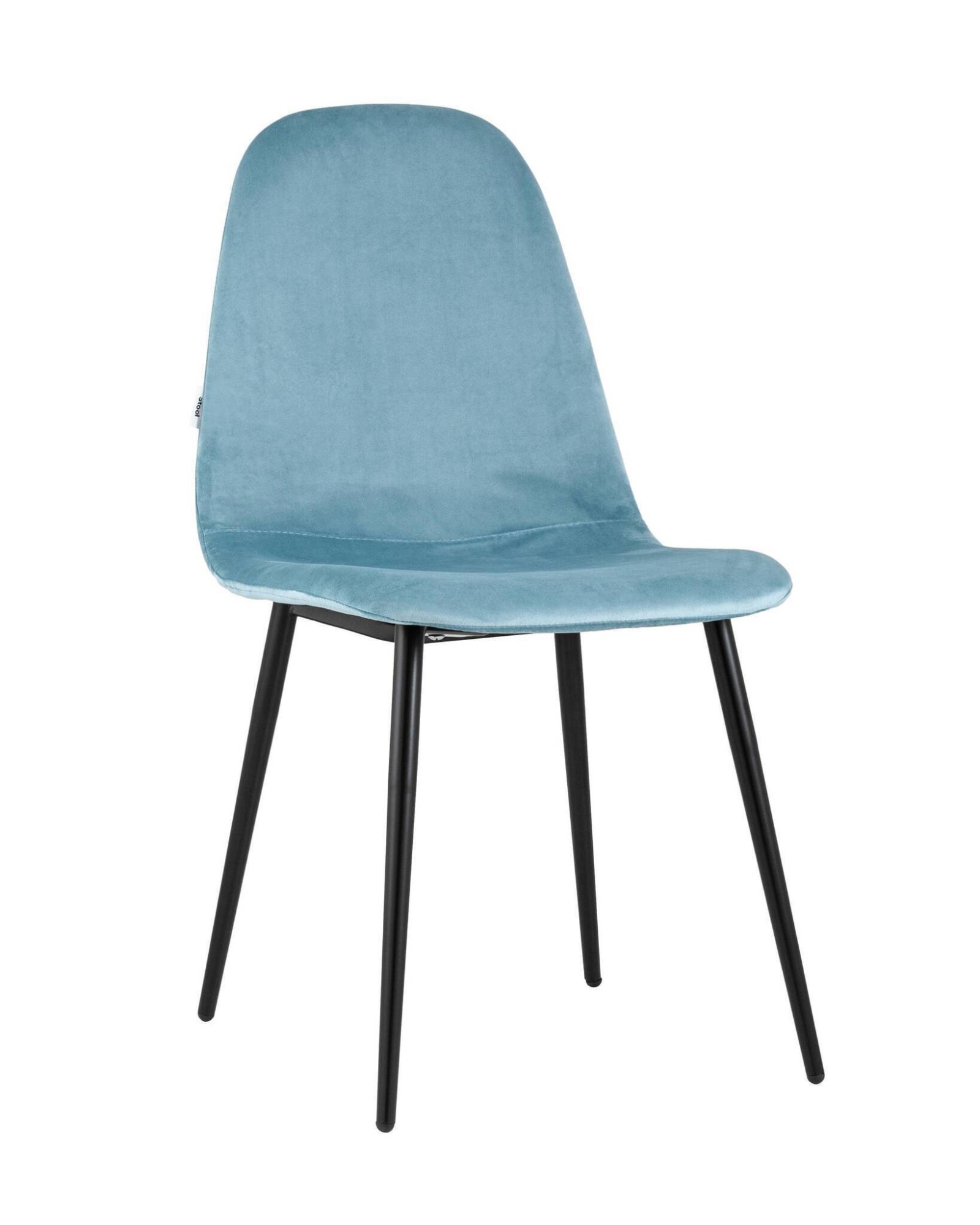 Стул Норман велюр пыльно-голубой Stool Group