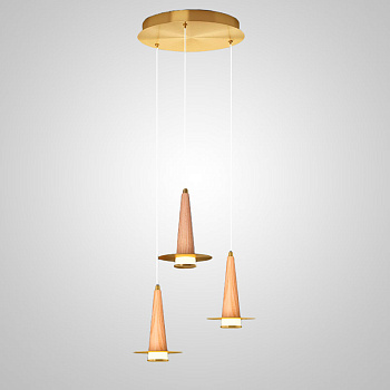 Подвесной светильник CURTISS MORE L3 Brown Диск by ImperiumLoft