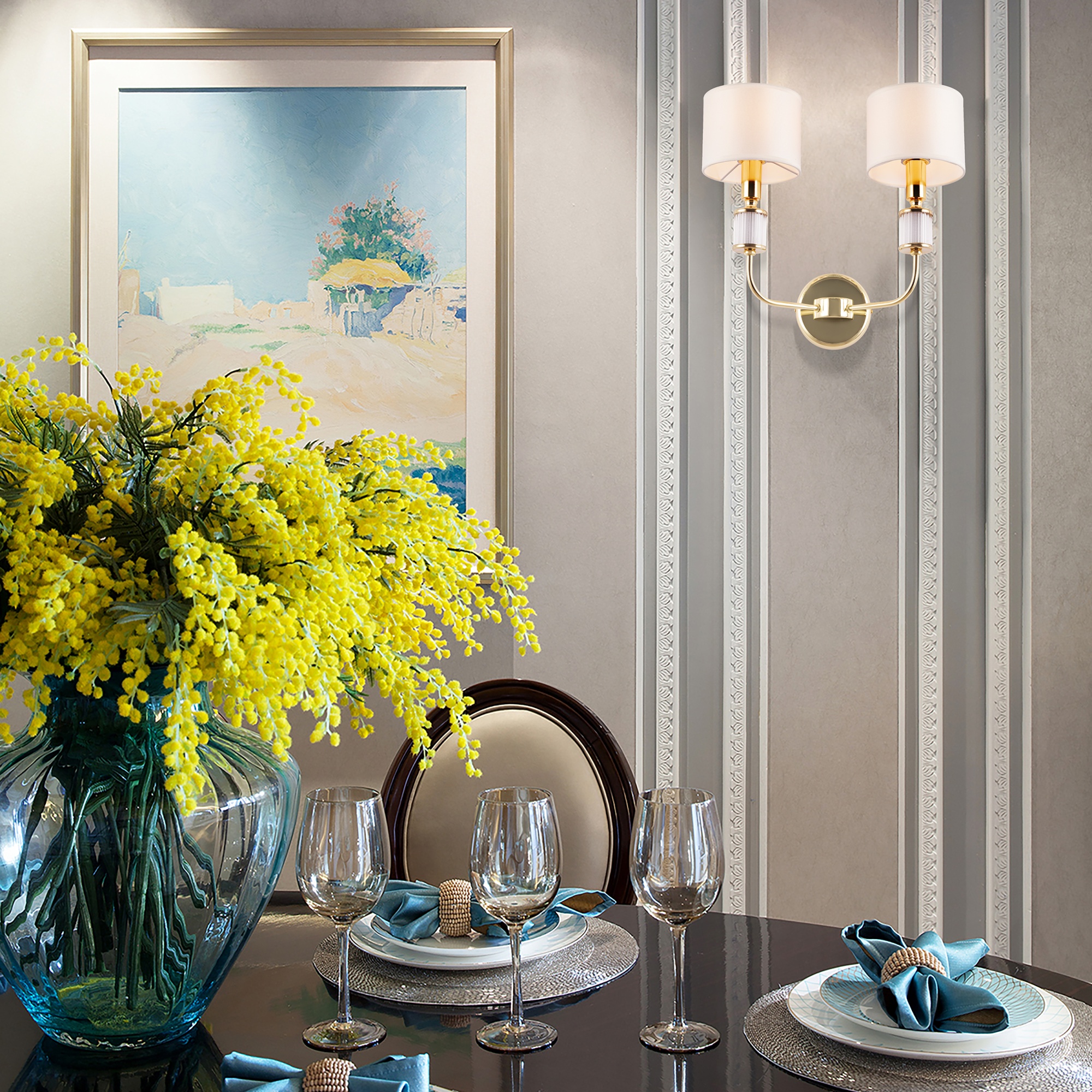 Бра с плафонами 348401/2W NGD Arte Milano