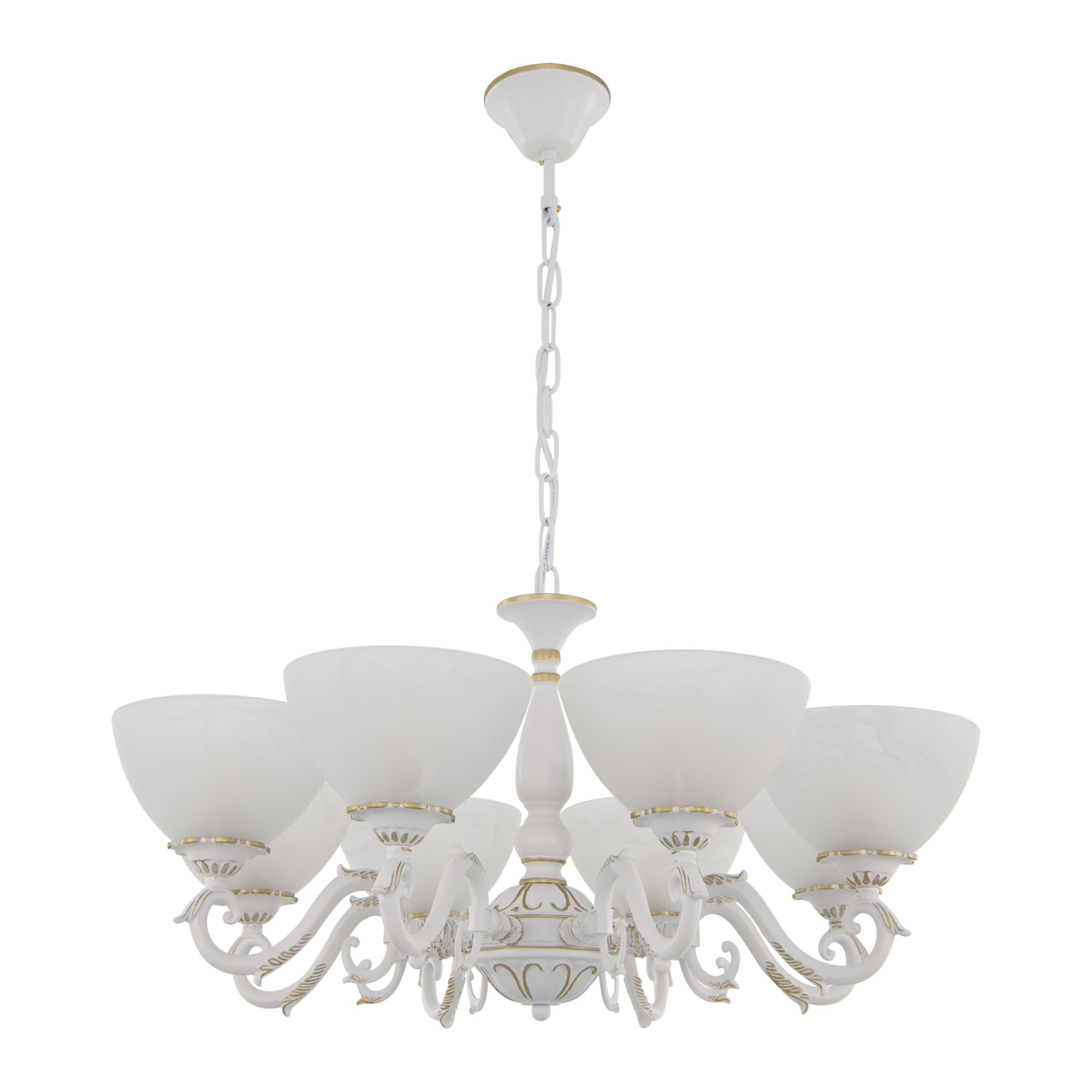 Люстра с плафонами 340518/8 WT+G Arte Milano