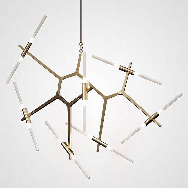 Люстра Агнес Chandelier Summer 14 Gold by ImperiumLoft