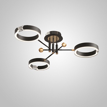 Потолочная люстра SELLIF CH L3 Black by ImperiumLoft