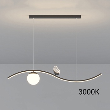 Подвесной светильник BABETTA WAVE Black 3000К by ImperiumLoft