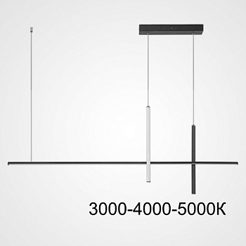 Подвесной светильник SQUIRREL L150 Black Трехцветный свет by ImperiumLoft