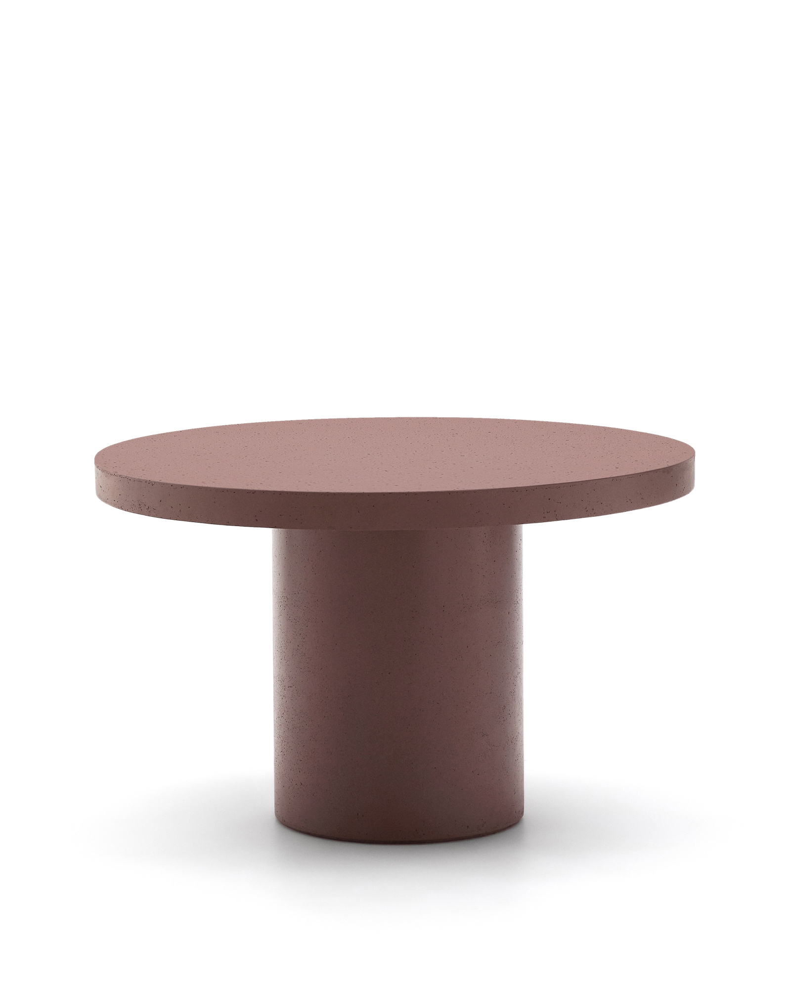 Aiguablava Журнальный столик терракотовый цементный Ø120 см La Forma 251192
