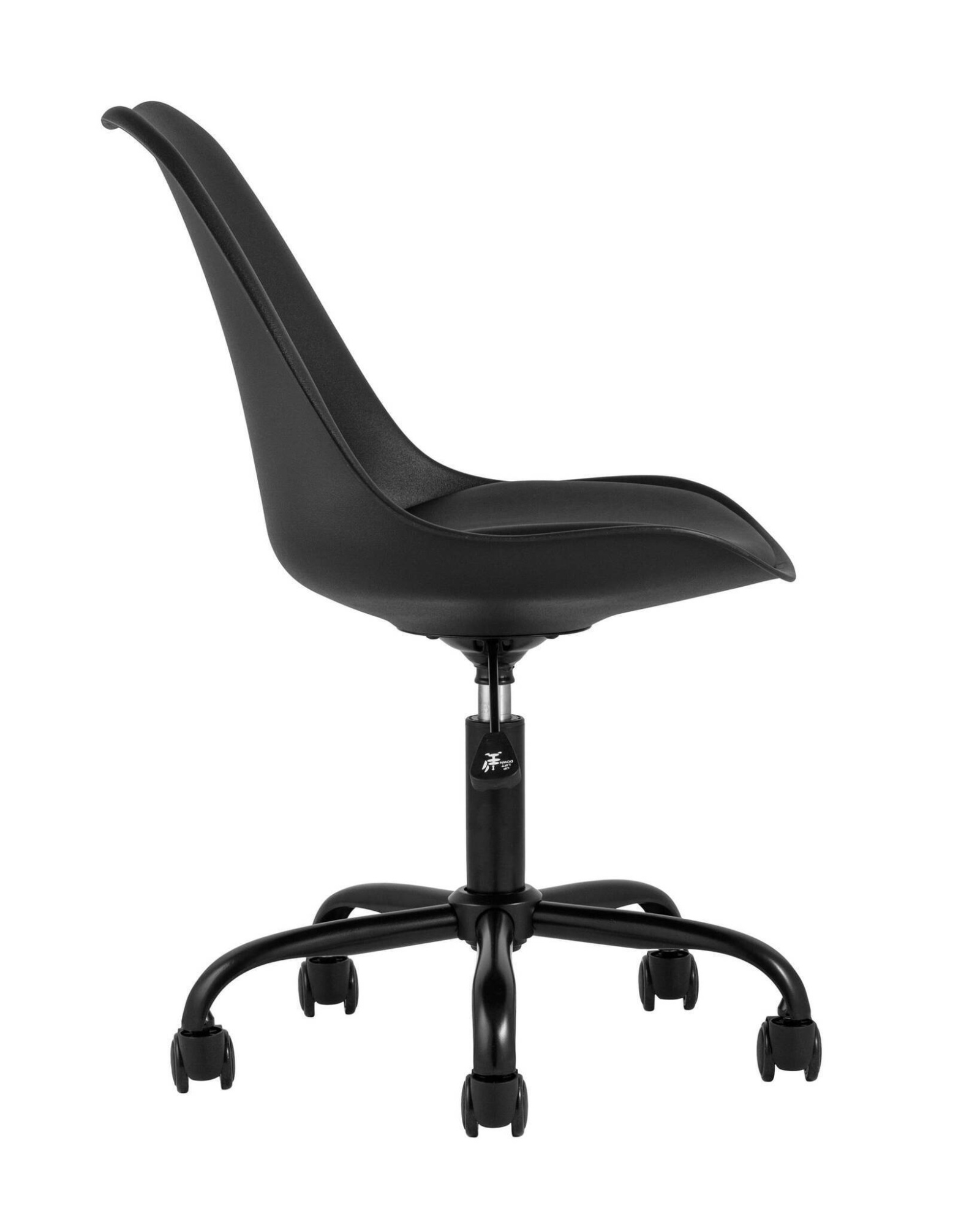 Стул офисный Blok пластиковый черный Stool Group