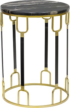 Столик интерьерный с черным мрамором Glasar 54-142