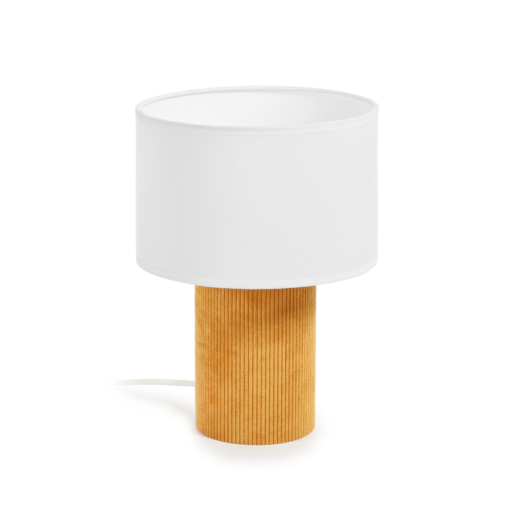 Bianella Вельветовая настольная лампа горчичного цвета La Forma (ex Julia Grup)