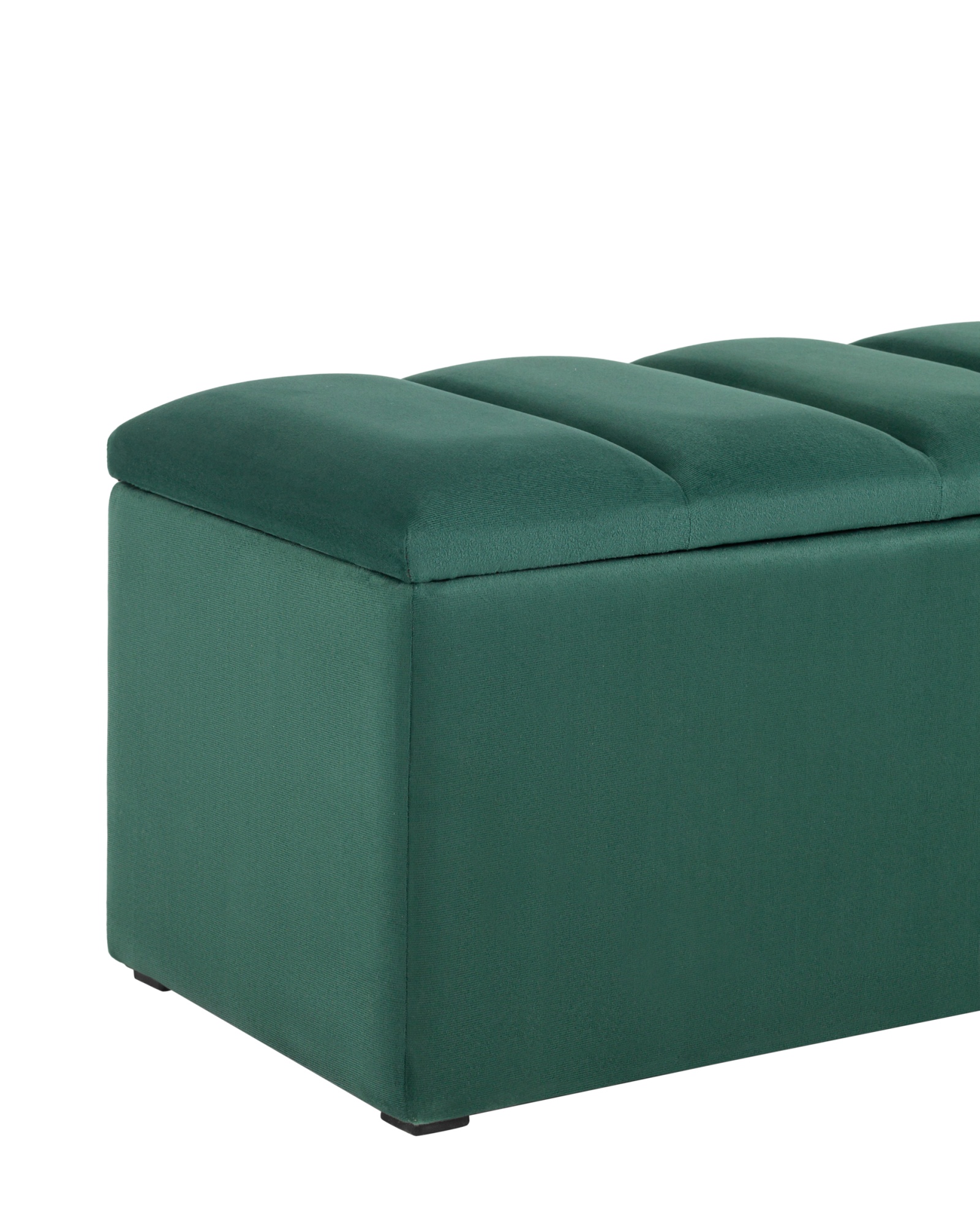 Пуф с крышкой Нильсон 2 велюр зелёный Stool Group