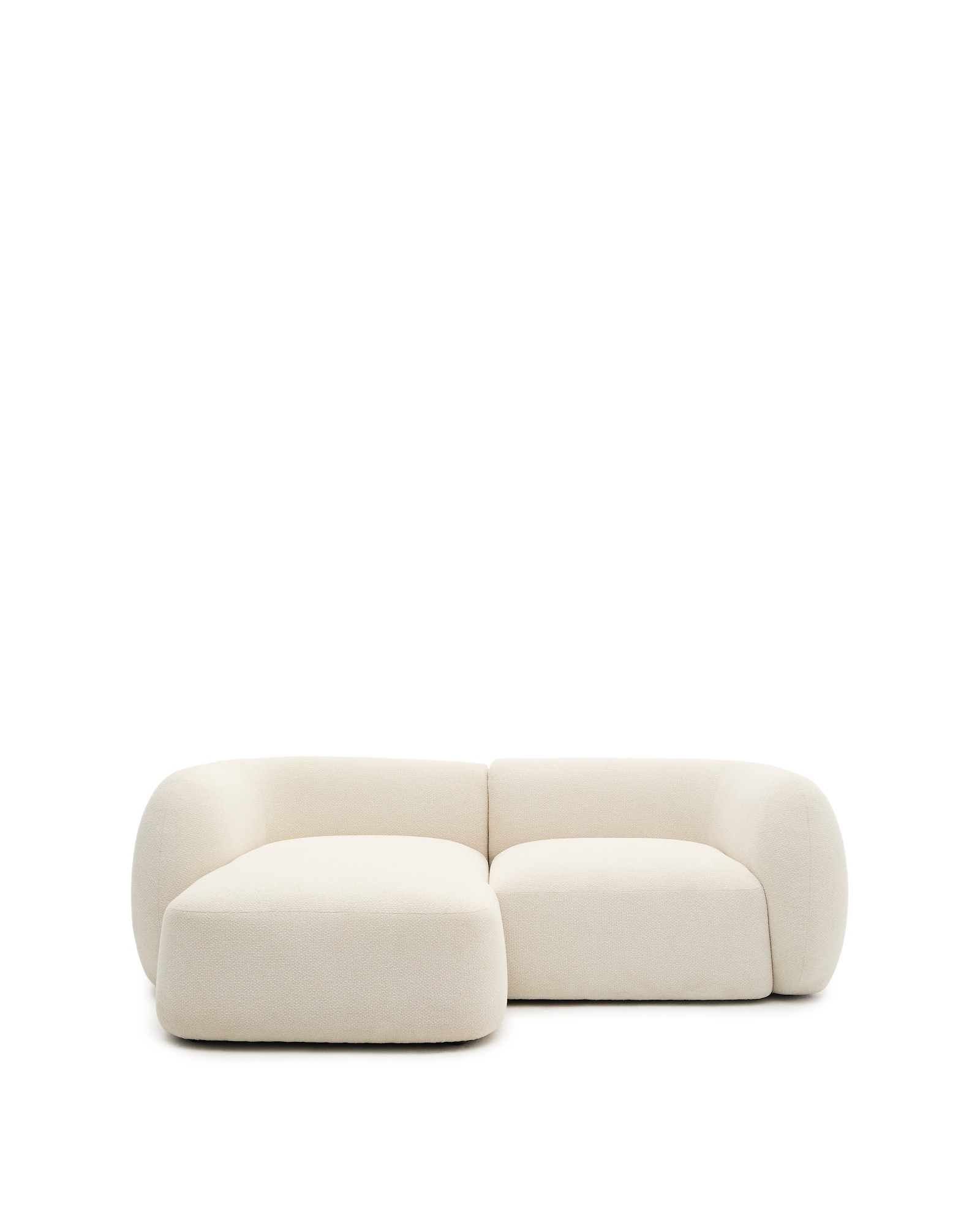 Модульный 2-местный диван Martina в экрю шенилле с левым шезлонгом 230 см La Forma (ex Julia Grup)