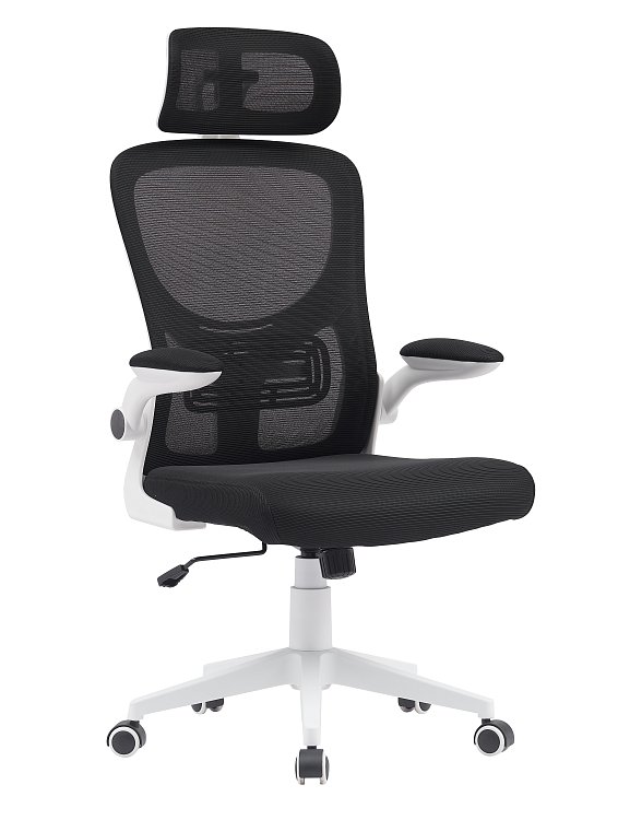 Кресло офисное TopChairs Airone белый с черной сеткой Stool Group