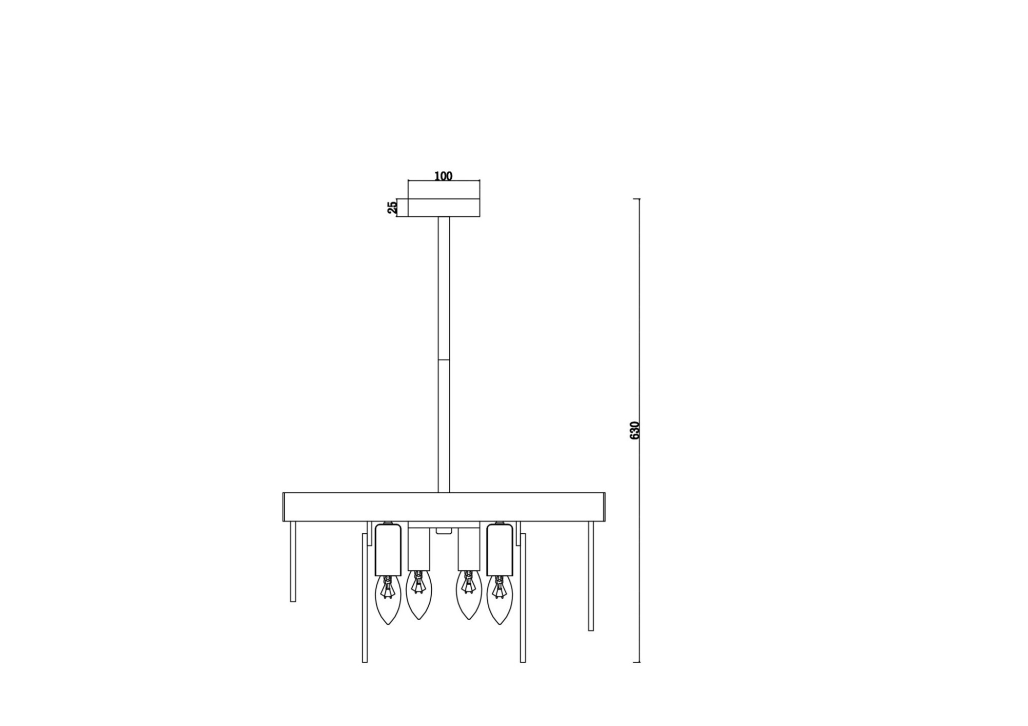 Подвесной светильник Freya FR5104PL-06BS3