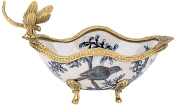 Чаша со стрекозой Glasar 31G1882/D544C/HX1611