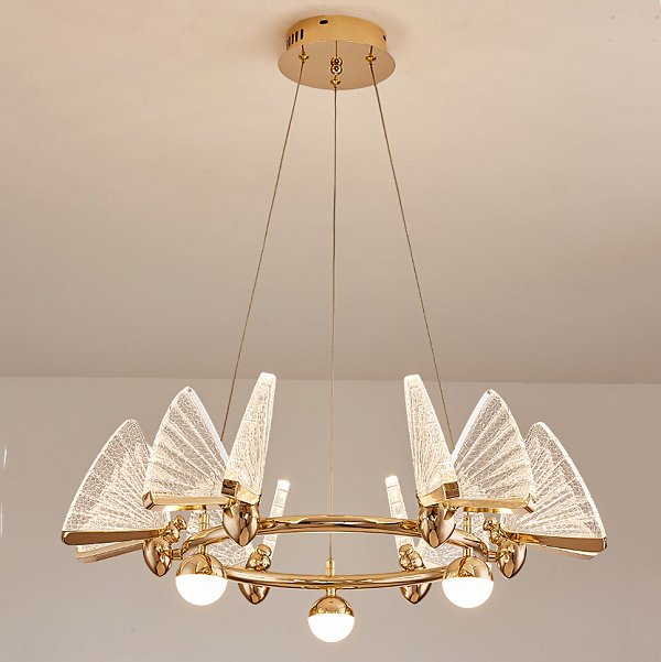 Подвесная люстра AMELIS LUX D63 Transparent Трехцветный свет by ImperiumLoft