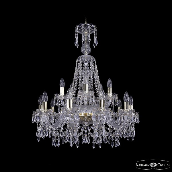 Люстра хрустальная 1403/10+5/240/XL-80 G