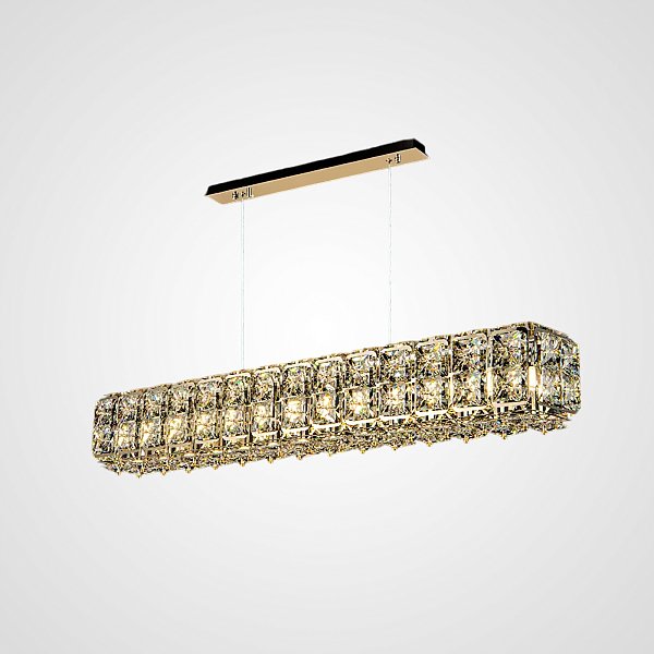 Реечный, рядный светильник TAKI LONG L100 Gold by ImperiumLoft