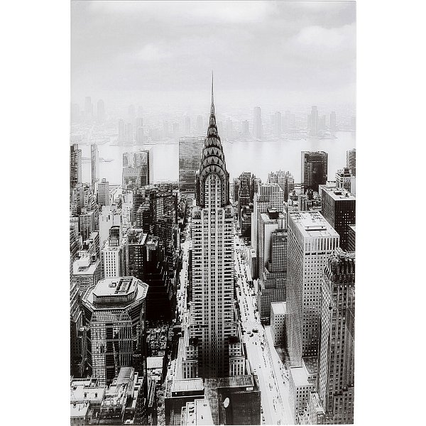 Картина стеклянная Manhattan View 120x80cm KARE 56582