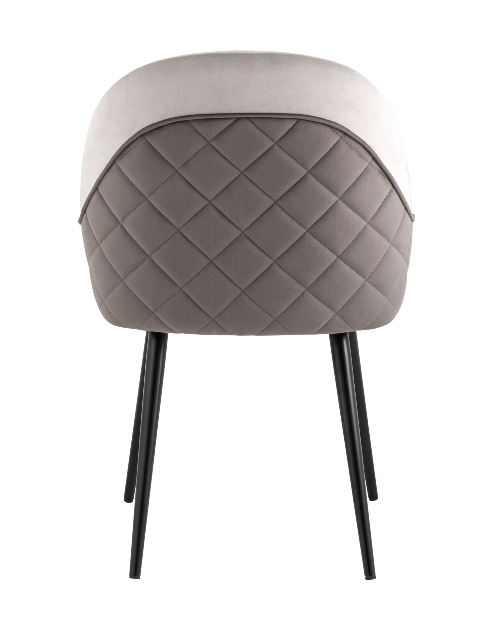 Стул Новел велюр светло-серый с темно-серой спинкой Stool Group