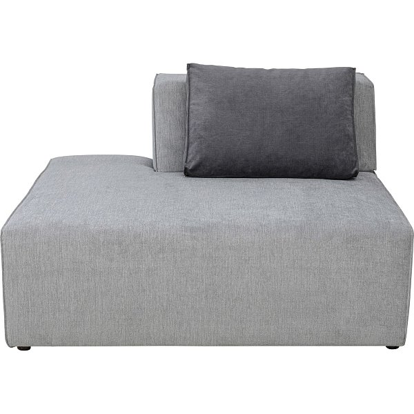 Оттоманка угловая левосторонняя Semi Infinity Elements Grey Left KARE 82400