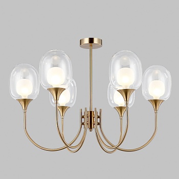 Люстра на штанге Eurosvet 70217/6 латунь