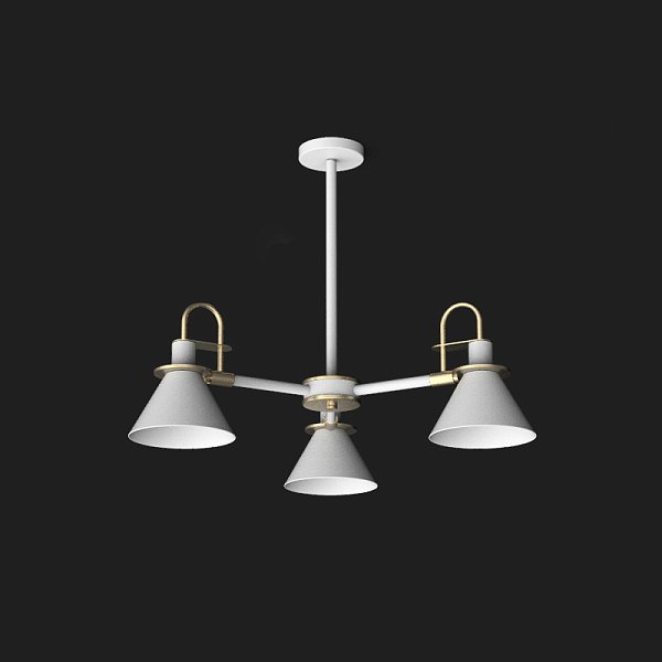 Люстра на штанге CODA D76 White by ImperiumLoft