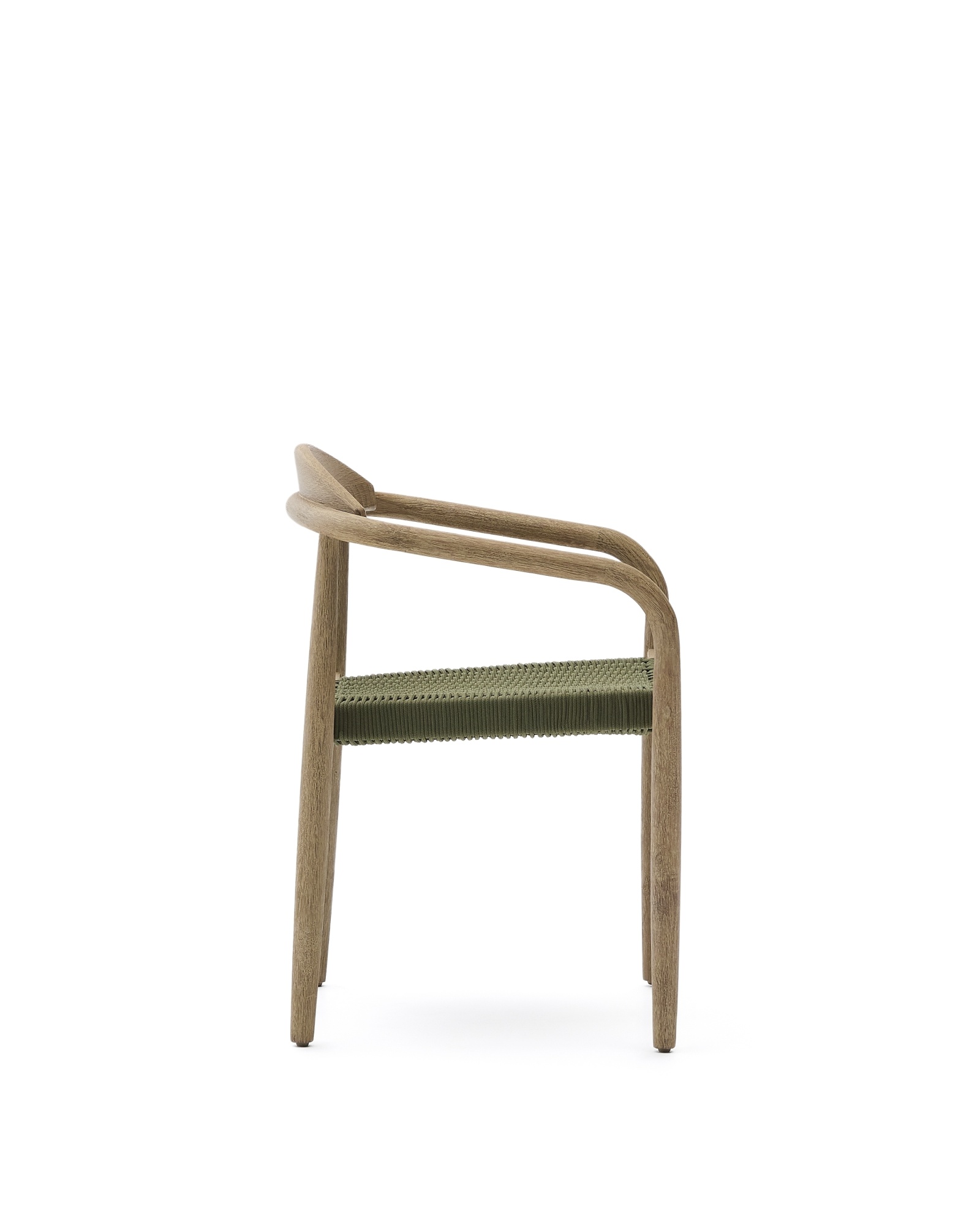 Уличный стул Nina из 100% массива акации и зеленой веревки La Forma (ex Julia Grup)