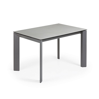 Стол Atta 120 (180) x80 антрацит, керамика La Forma (ex Julia Grup)