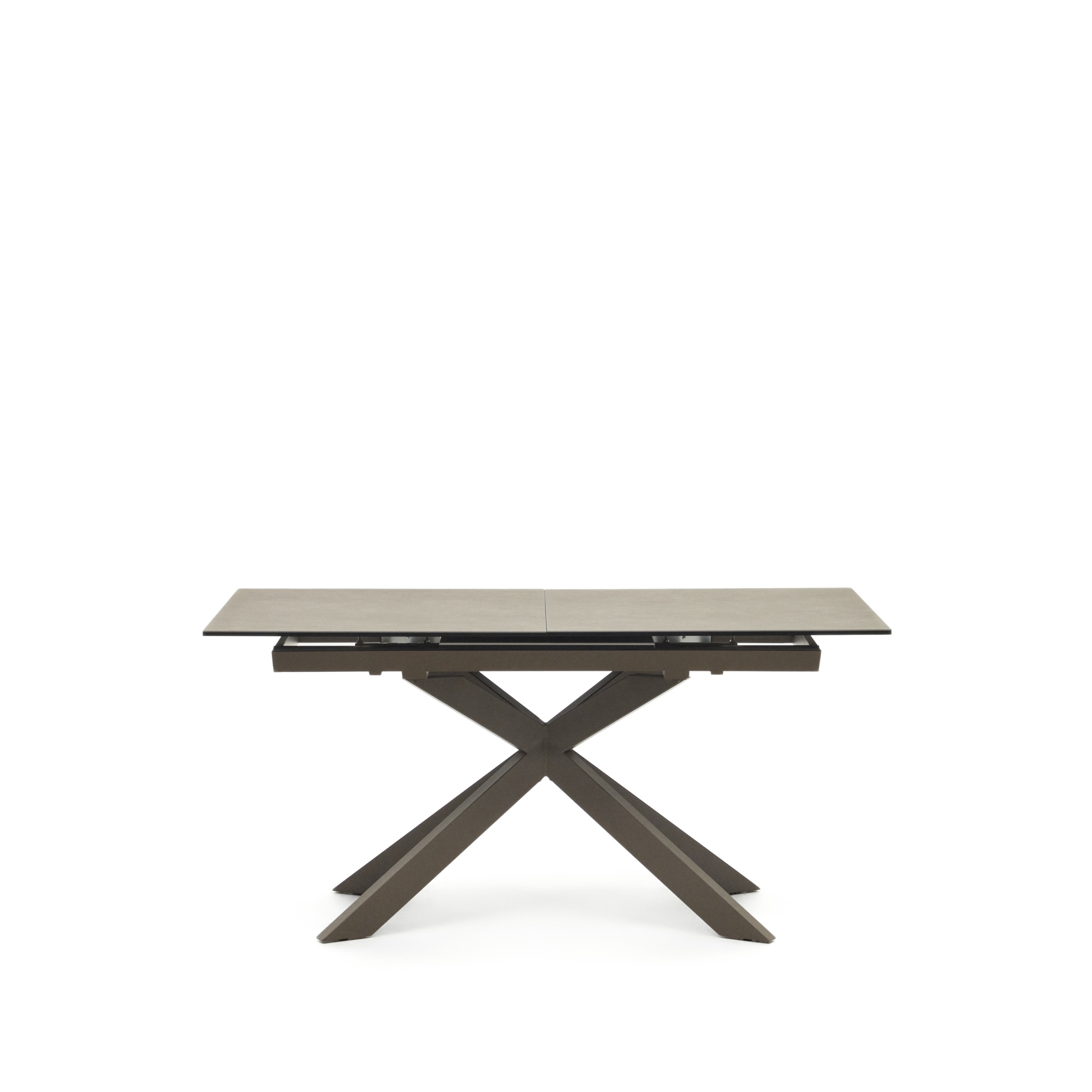 Atminda Раздвижной стол из керамики и стали с коричневой отделкой 160 (210) x 90 см La Forma (ex Julia Grup)