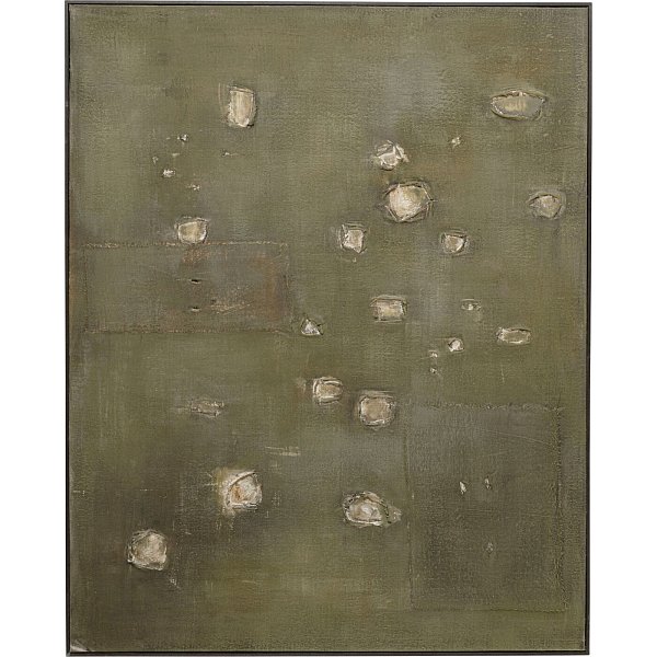 Картина на холсте Moody Green 150x120cm KARE 57542