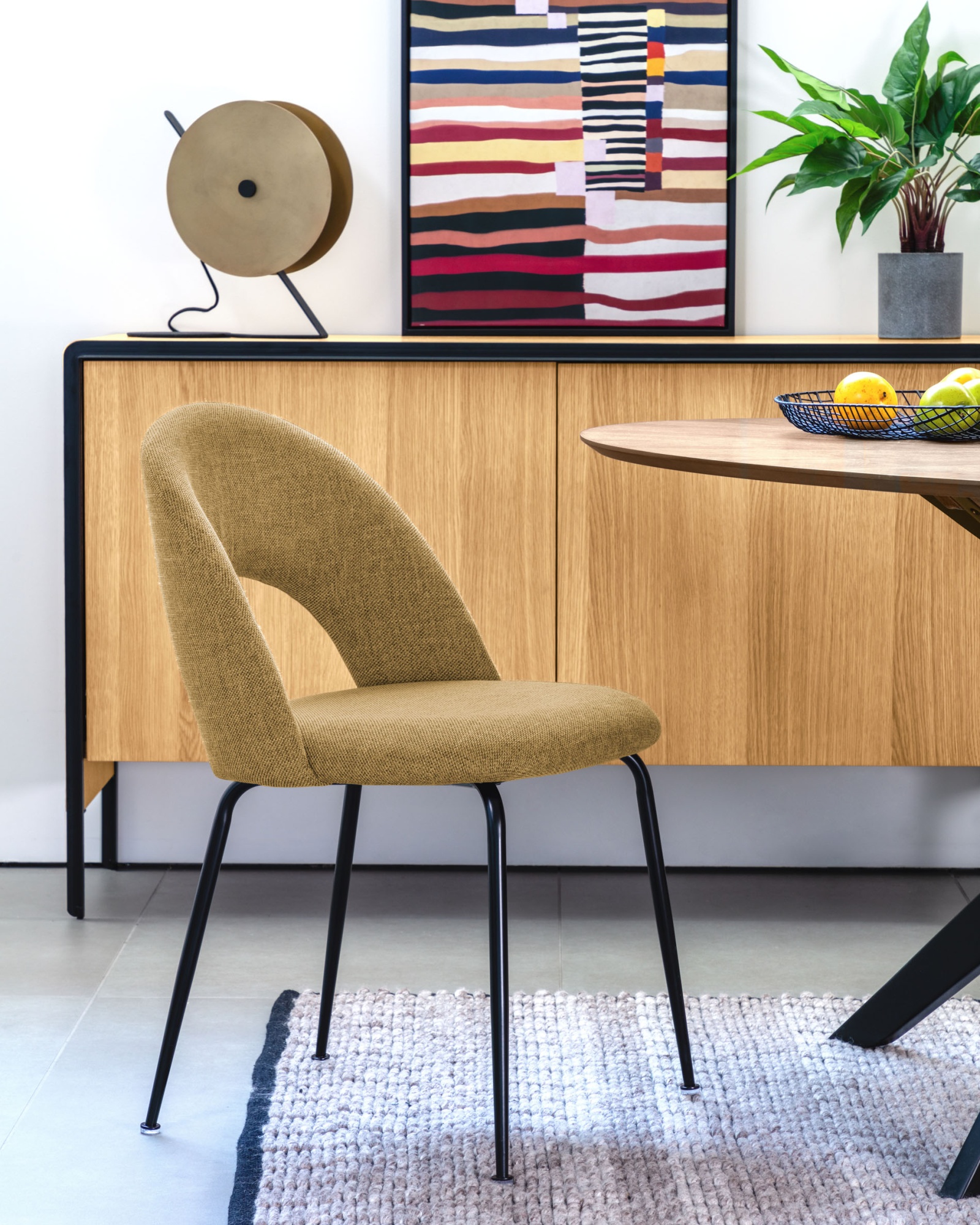 Стул Mahalia горчичный La Forma (ex Julia Grup)